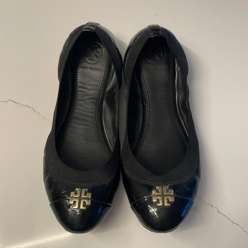 Tory Burch patent leather ballet flats size 7